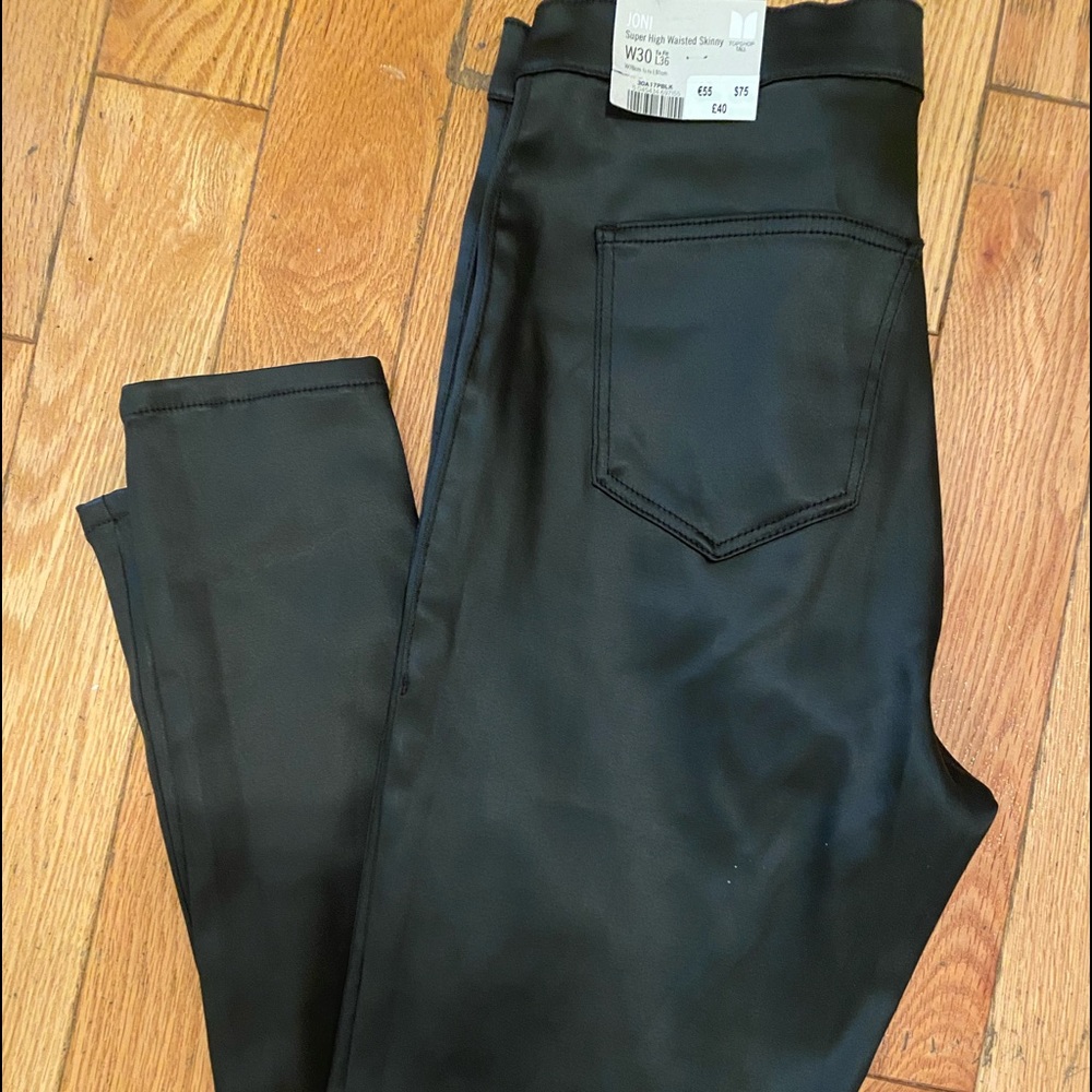 Top shop leathery pants